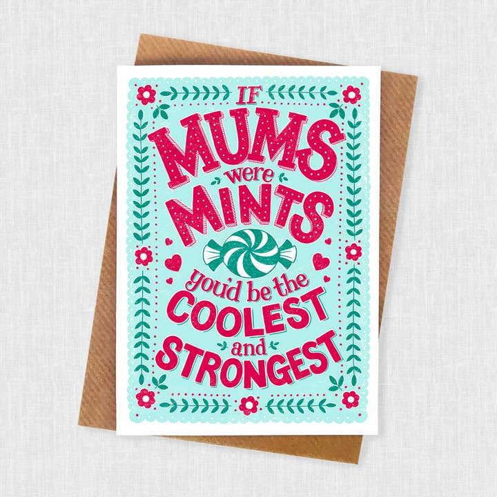 Cool Mums Mothers Day and Birthday Card for wholesale by Alexandra Snowdon