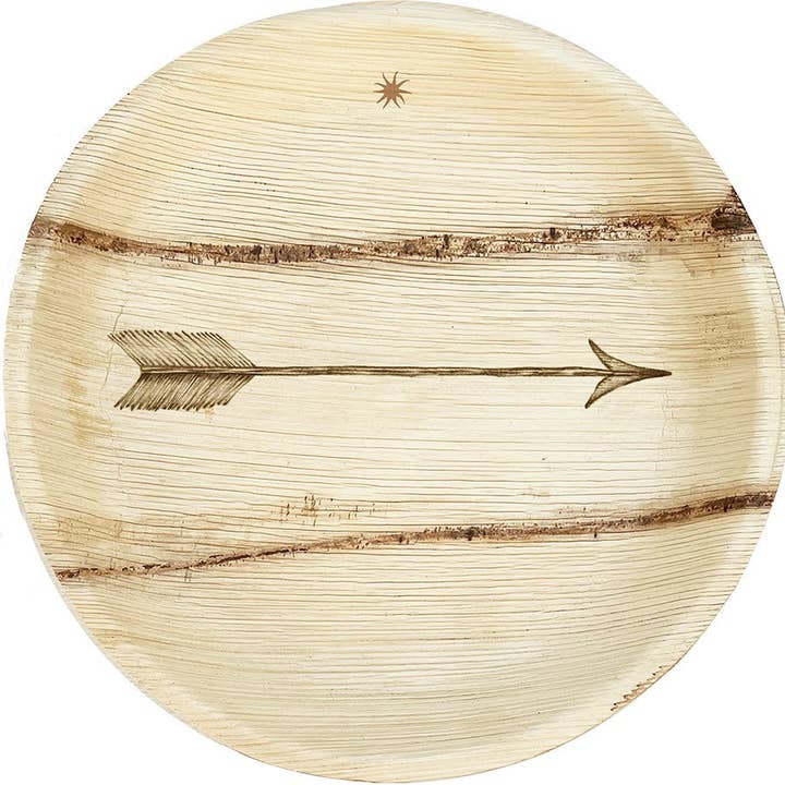 Beautifully Designed Compostable Plates | Single Arrow for wholesale by maaterra
