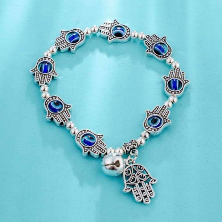 Evil Eye & Hamsa Armband, Silber für den Großhandel von VIE
