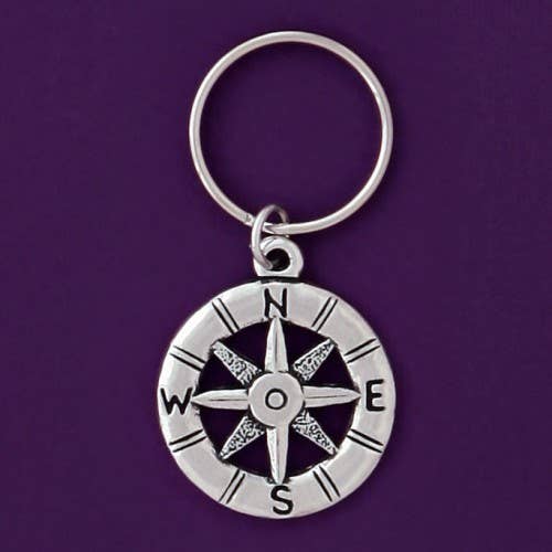 Compass Keychain for wholesale by Basic Spirit