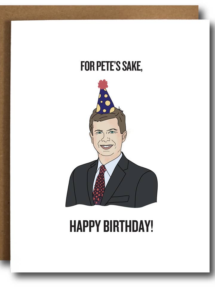 Pete Buttigieg Birthday Card for wholesale by The Card Bureau