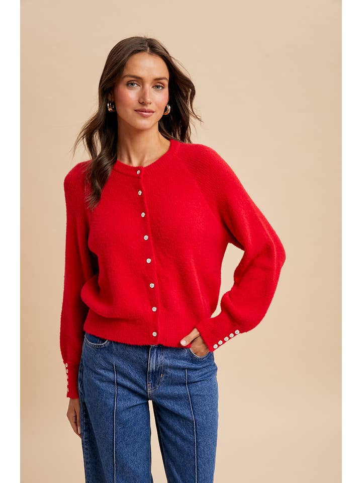 In Loom - Wholesale Cardigan - Dames - GEBREIDE VEST MET VAGE RIBBELSTRUCTUUR15