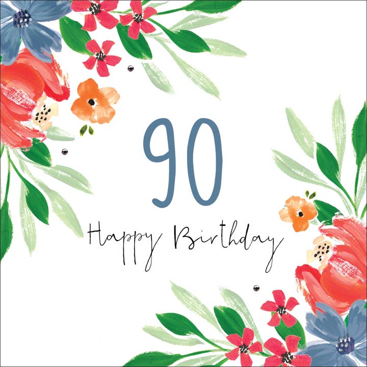 Happy Birthday, 100th Handmade Greeting Card for wholesale by The Handcrafted Card Company