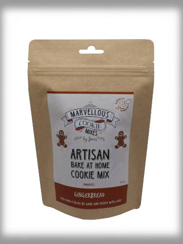 Gingerbread Cookie Mix Pouch for wholesale by Marvellous Mixes