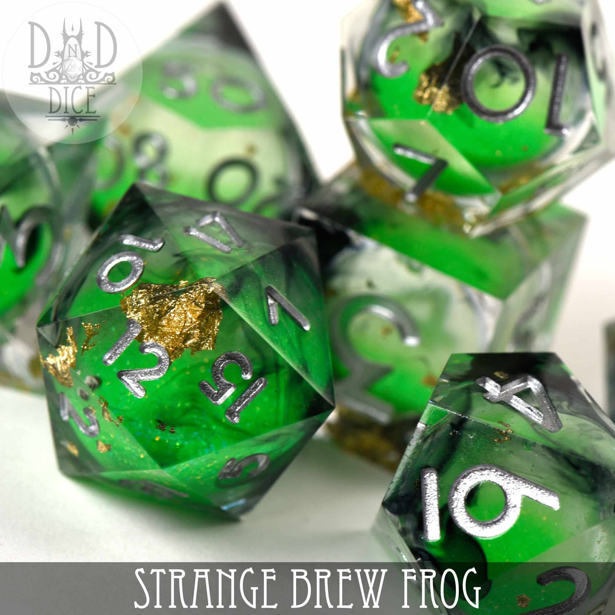 DNDDICE.COM - Wholesale Dice - Strange Brew : Frog (Liquid Core)1