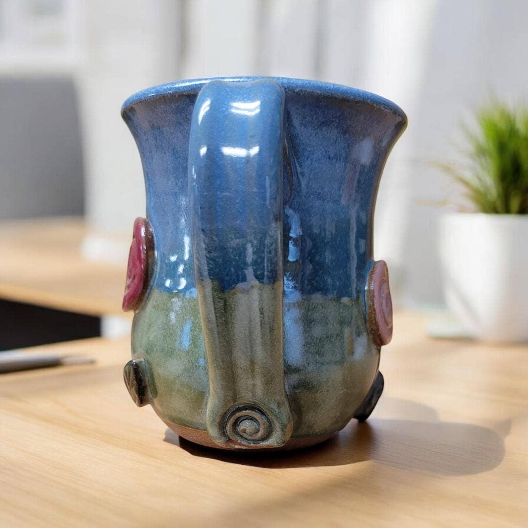 MudWorks Pottery - Wholesale Coffee Mug - Flower Pop Mug4