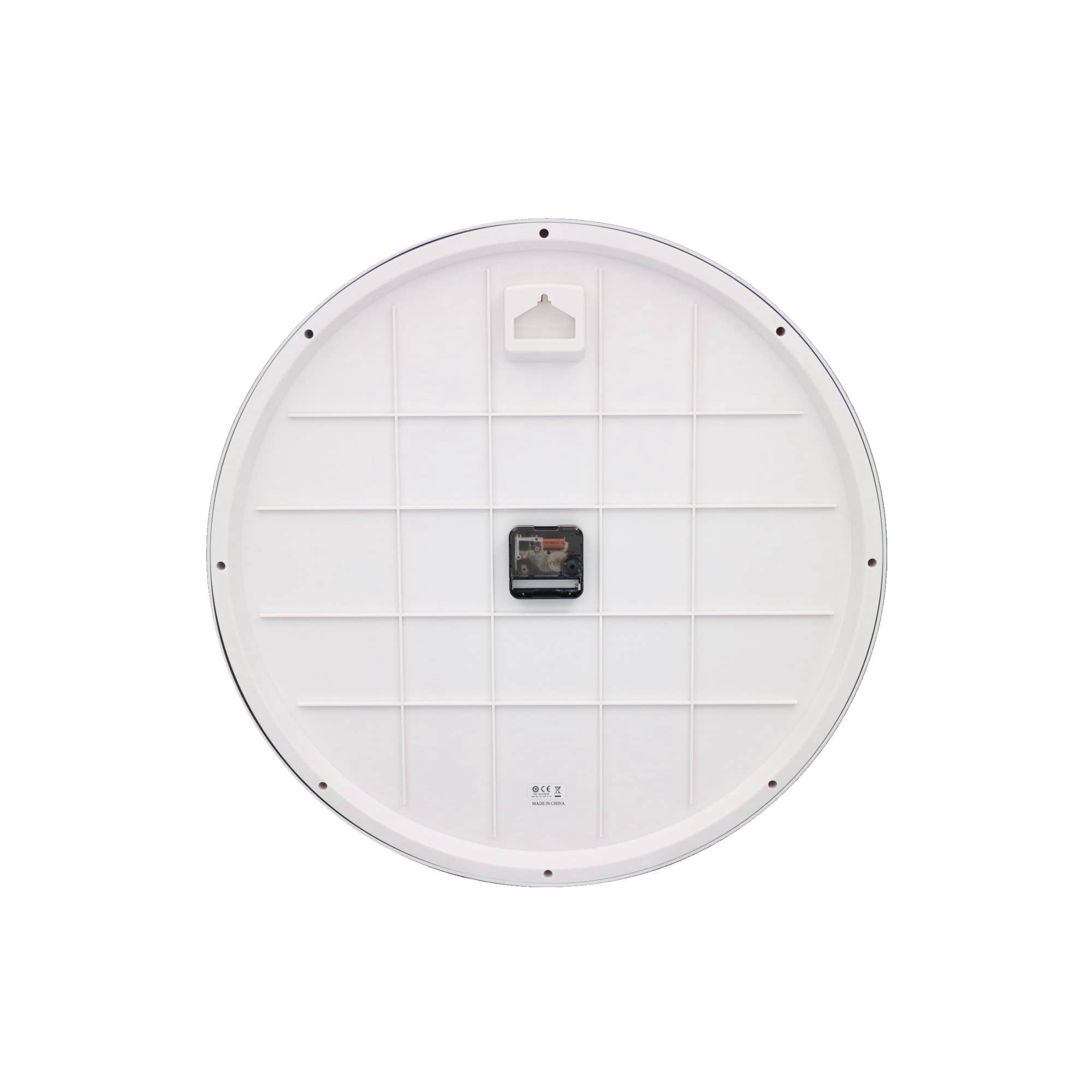 Seiko Clocks USA - Wholesale Wall Clock - 20" Ultra Modern White Framed Wall Clock1