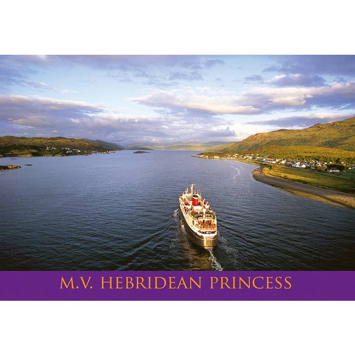 Middelgrote ansichtkaart M.V Hebridean Princess voor wholesale door Island Blue Publishing