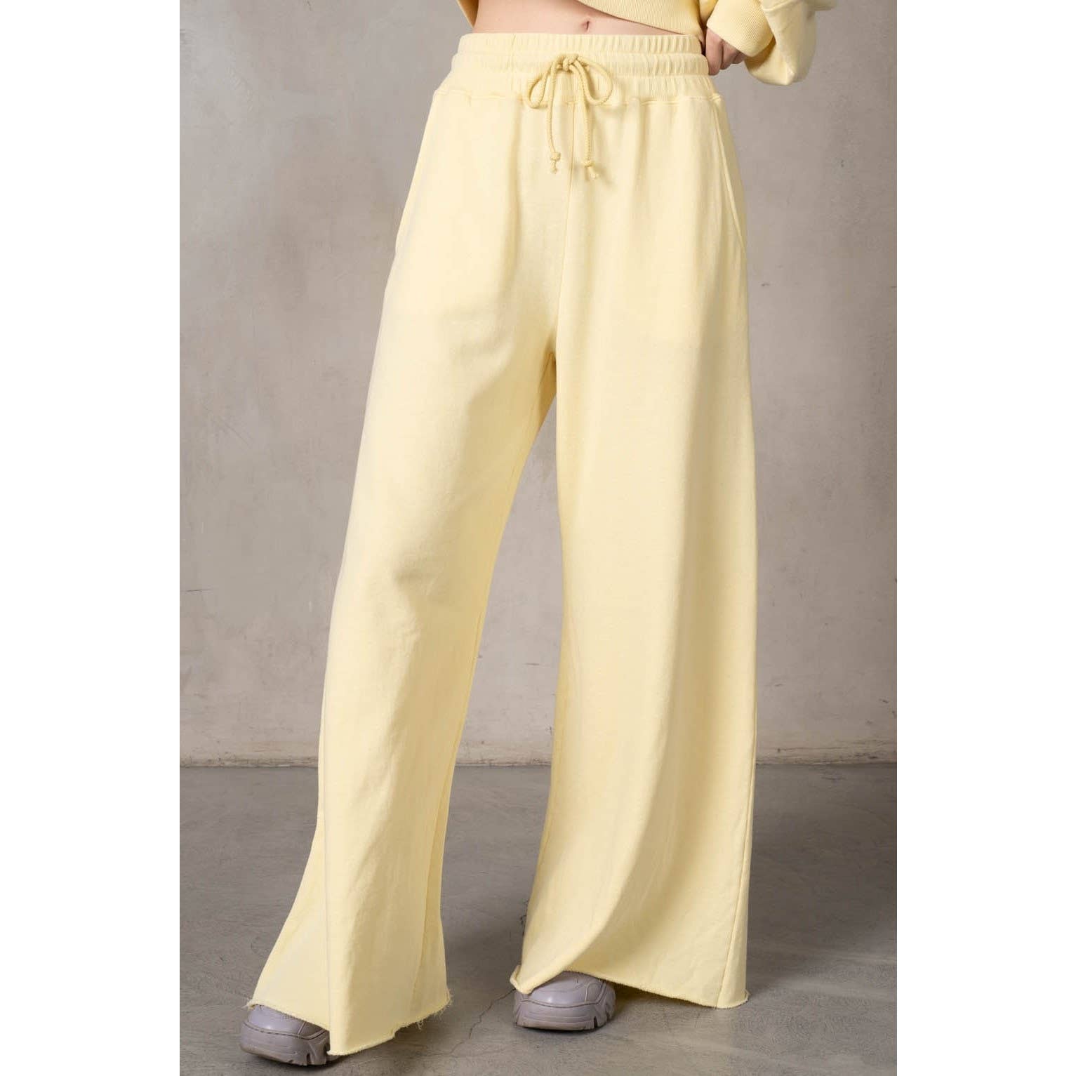 lalamia - Wholesale Pants - Women's - Matching Rib Wide Oversize Sweatpants26