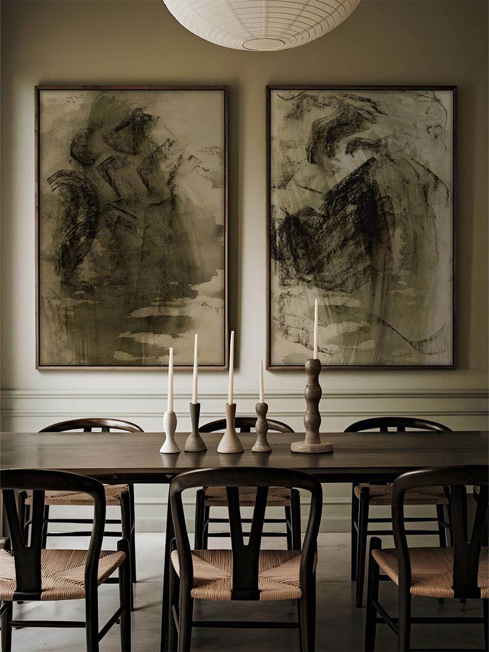 Modern Antique Prints - Wholesale Art Print - Distant Echo – Abstract Wabi-Sabi Art Print4