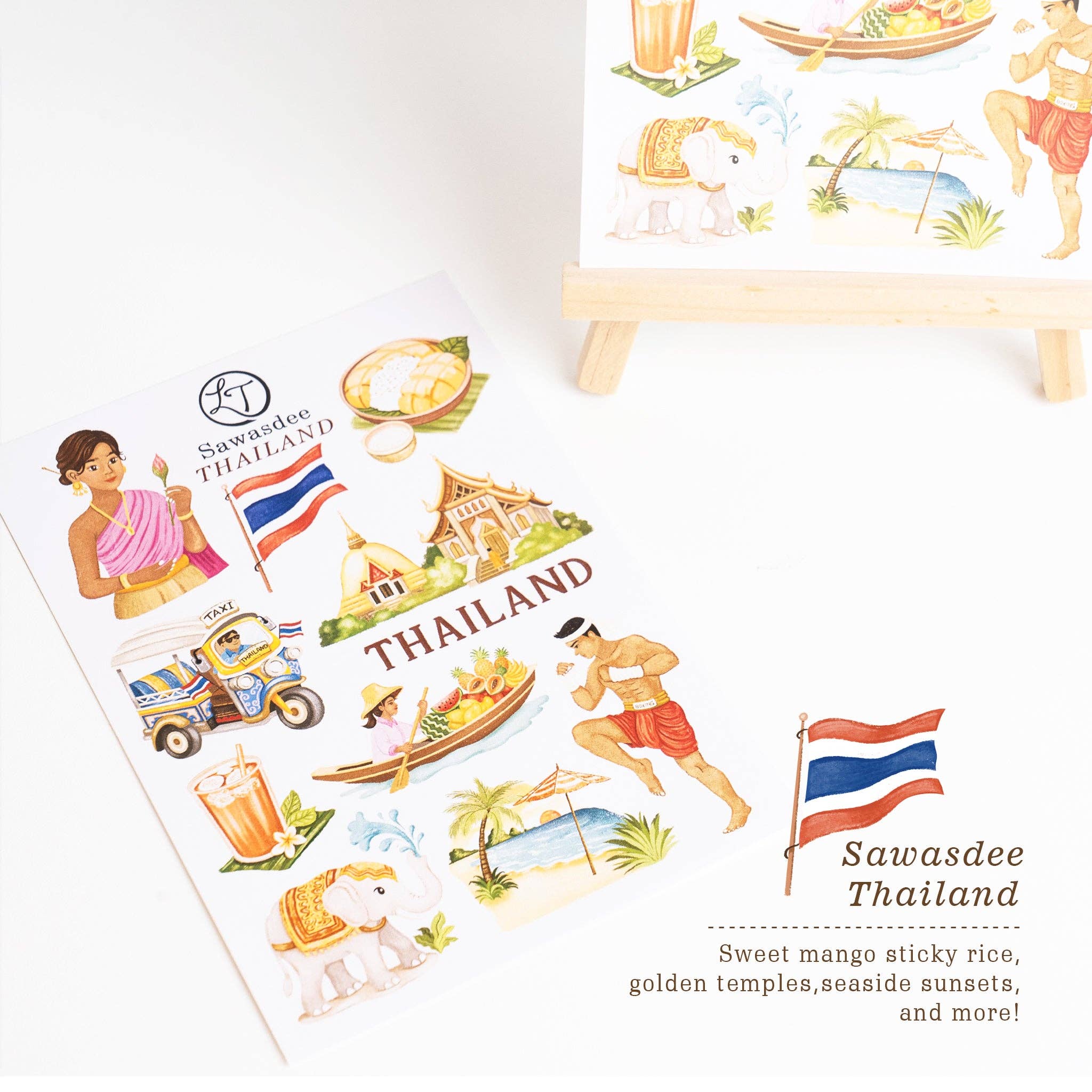 Lettoon - Vendita all'ingrosso Adesivo - Foglio di adesivi - Sawasdee Thailand1