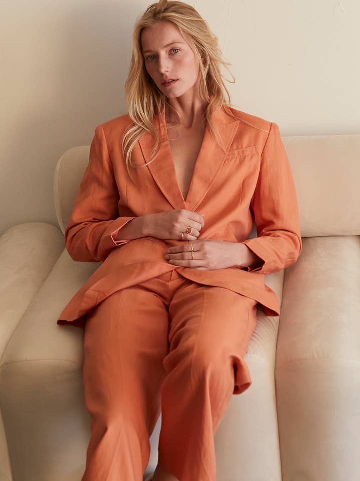 CJ7686 - Blazer de Júlio Oversized por atacado de Crescent