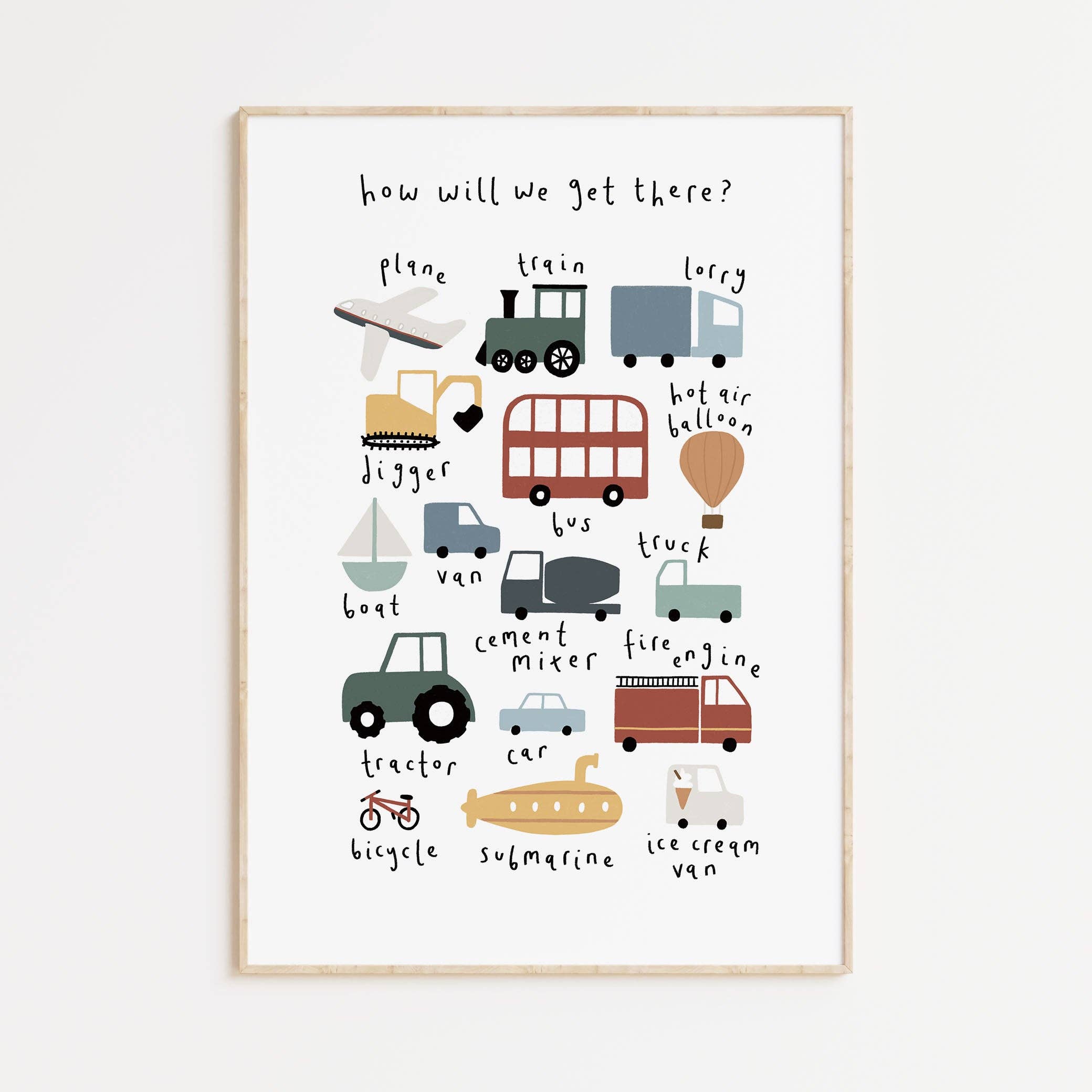 Kitty Makes – wholesale Art print – Kids & baby – How Will We Get There Print0