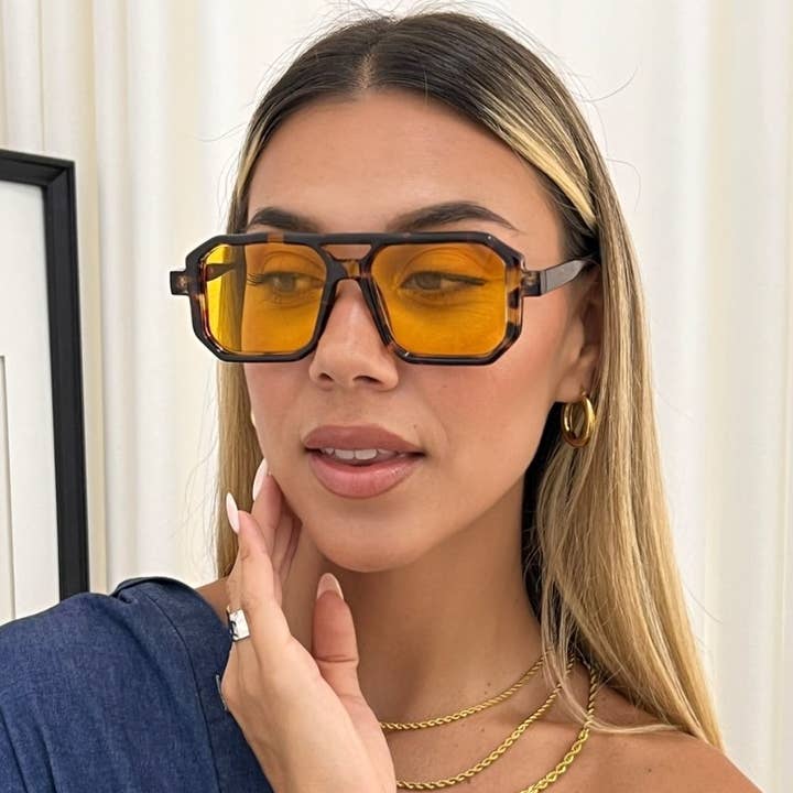 AnnaKey - Wholesale Sunglasses - Women's - ANNAKEY DENI LEOPARD ARANCIA SUNGLASSES0