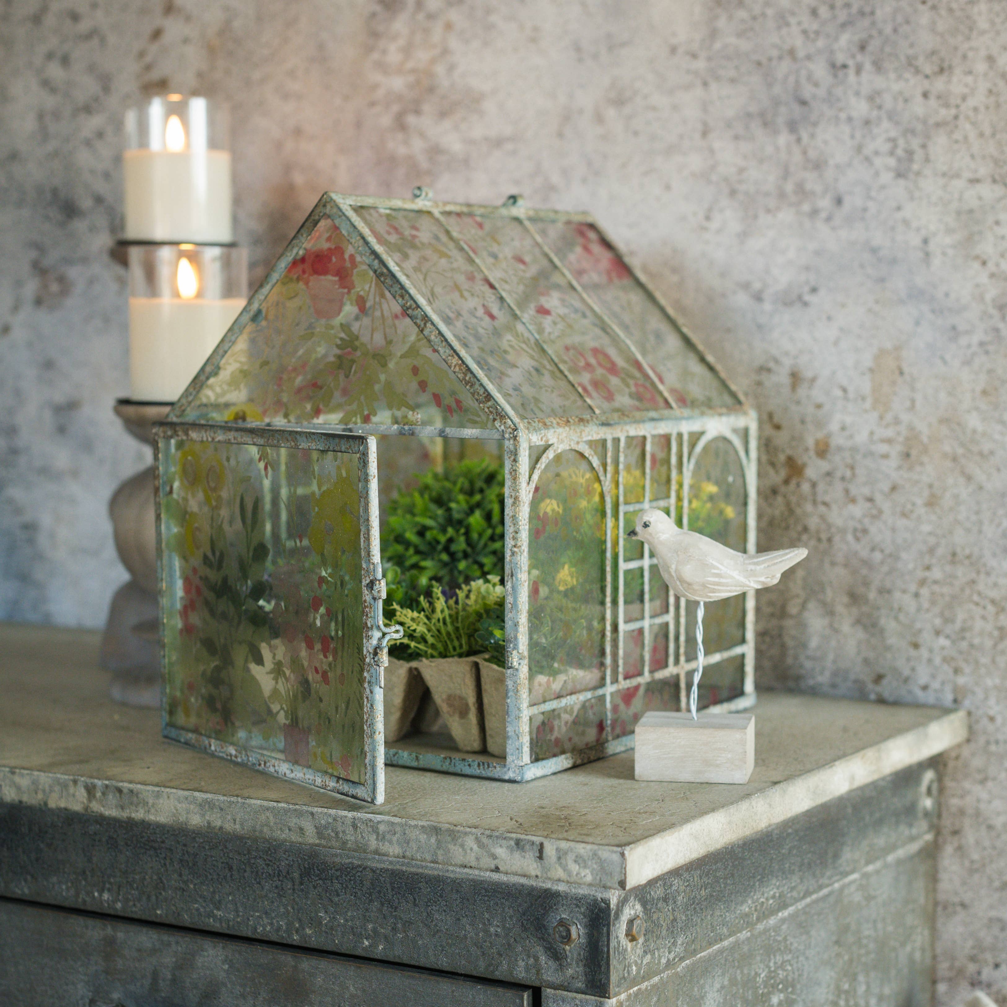 Ragon House - Wholesale Terrarium - PAINTED BOTANICAL TERRARIUM