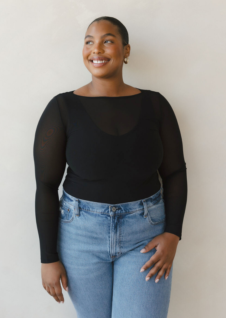 ELIETIAN - Wholesale Gebreide top - Dames - Doorschijnende top met lange mouwen25