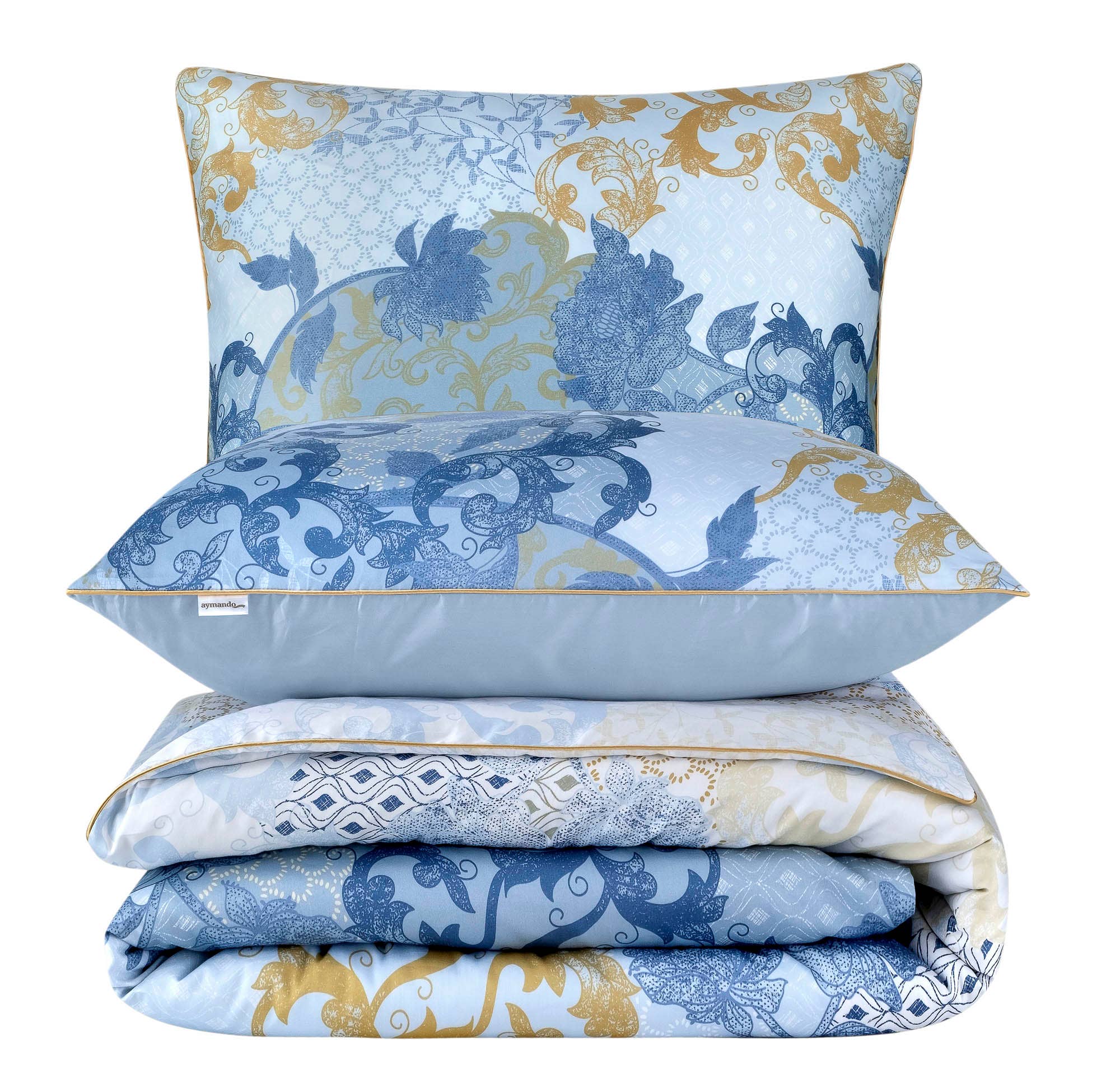 Aymando Home – Großhandel Bettwäsche-Set – Deluxe Bettwäsche Set 100% Baumwolle Mako Satin Merissa10