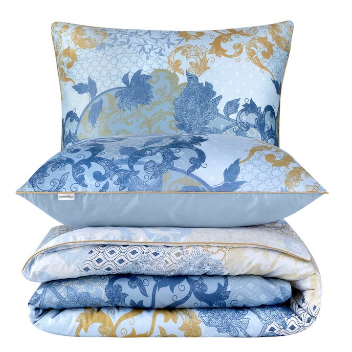 Aymando Home – Großhandel Bettwäsche-Set – Deluxe Bettwäsche Set 100% Baumwolle Mako Satin Merissa10