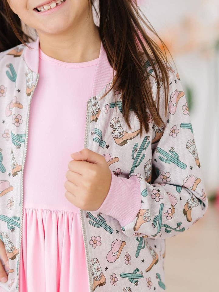 Mila & Rose - Wholesale Jacket - Kids - Cactus Cowgirl Shimmer Jacket3