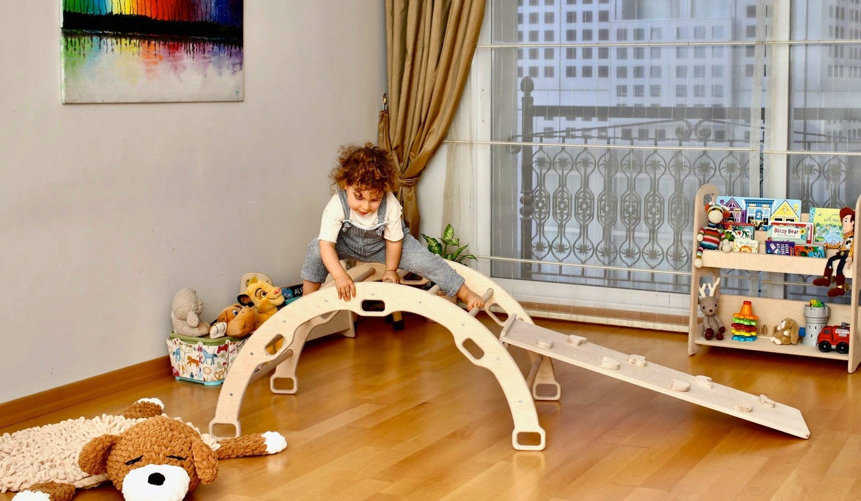 kidodido - Wholesale Wood Toy - Kids - Montessori Climbing Set For Toddler, Climbing Triangle4