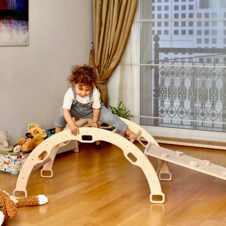 kidodido - Wholesale Wood Toy - Kids - Montessori Climbing Set For Toddler, Climbing Triangle4