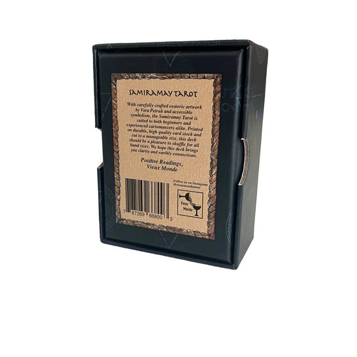 Vieux Monde - Vendita all'ingrosso Tarocchi - Mazzo e guida di Tarocchi Samiramay | 78 carte, Made in USA |