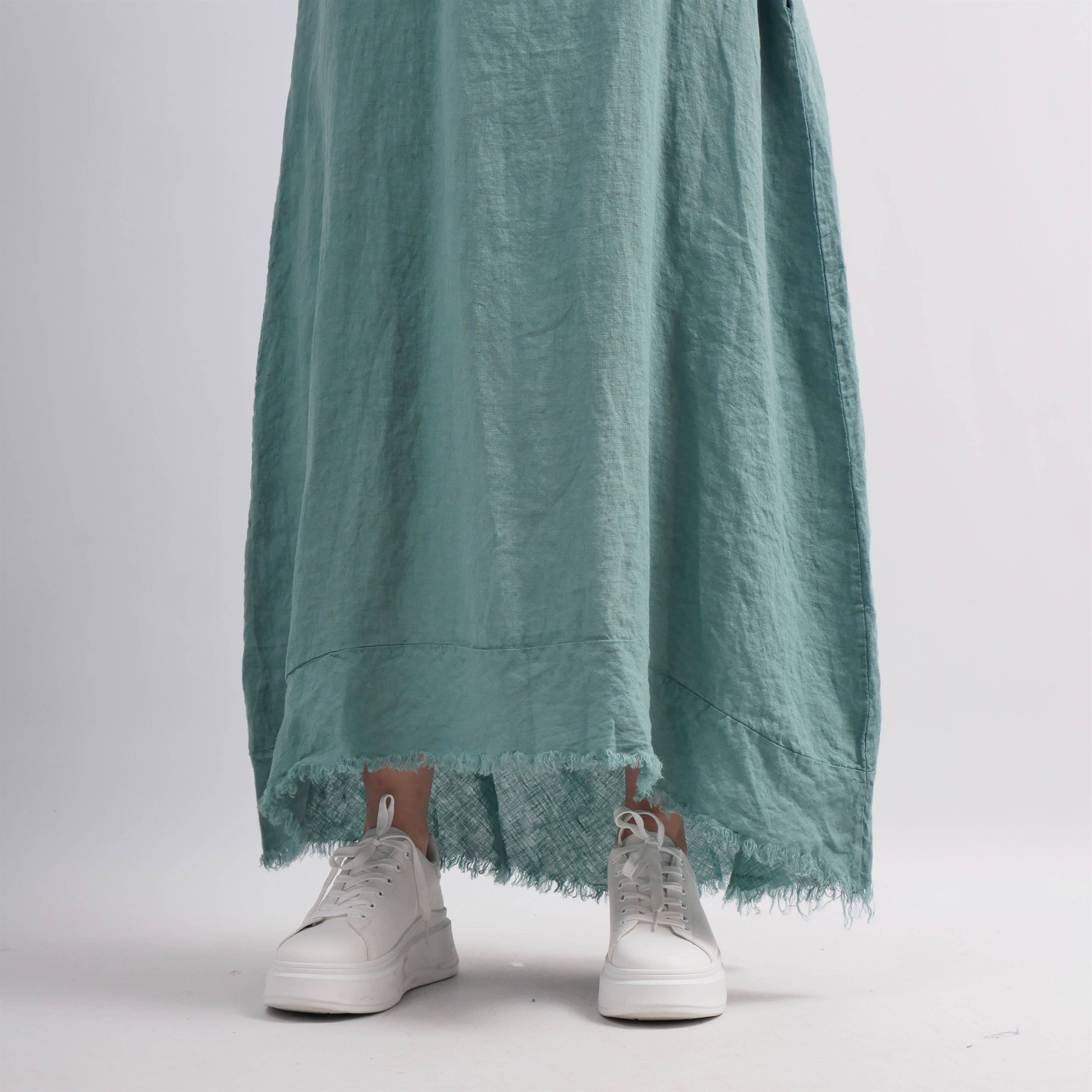 Cecile Wang – Großhandel Kleid – Damen – Langes Leinenkleid XSJ43186