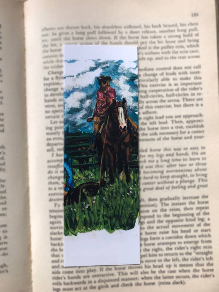 Queen of Spades- Printed bookmark for wholesale by Karmin Burton Art