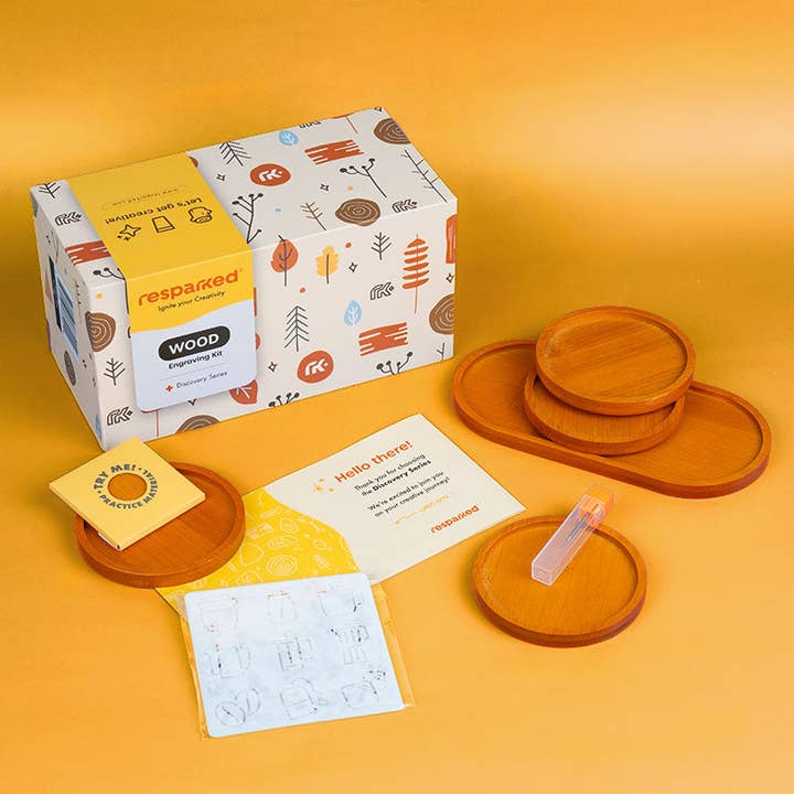 Project Kit: Engrave Wood Coasters for wholesale by Resparked (Formerly Culiau)