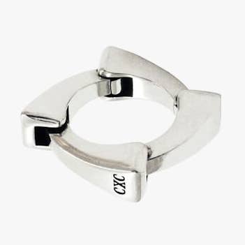 Classic ring with an alloy of metals and silver plated for wholesale by CXC