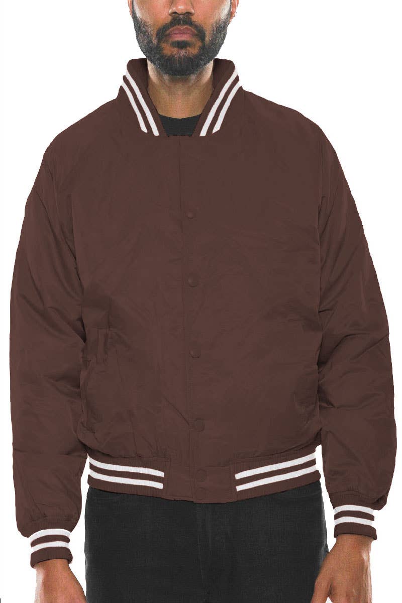 WEIV - Wholesale Windbreaker - Men's - Mens Polyester Varsity Windbreaker Jacket15