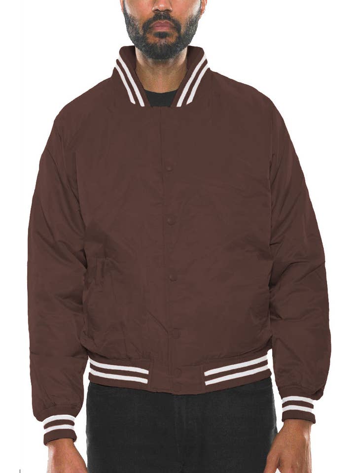 WEIV - Wholesale Windbreaker - Men's - Mens Polyester Varsity Windbreaker Jacket15