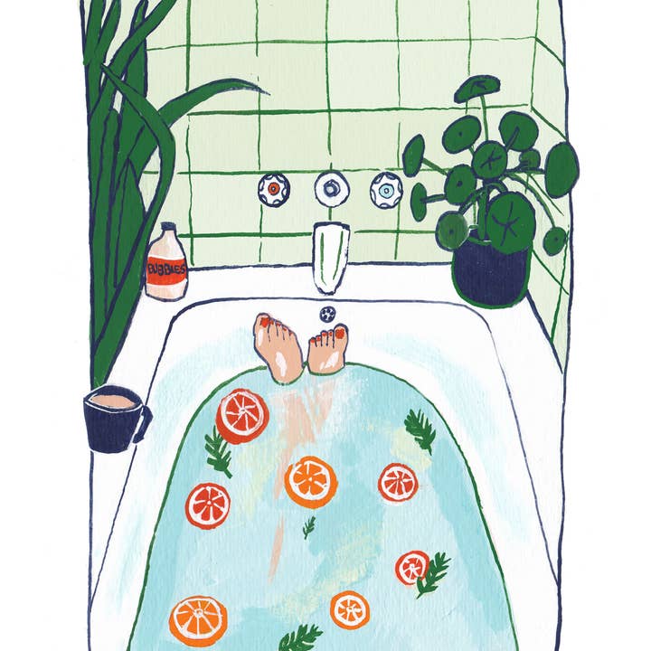 Bathtub for wholesale by Lizz Miles Art