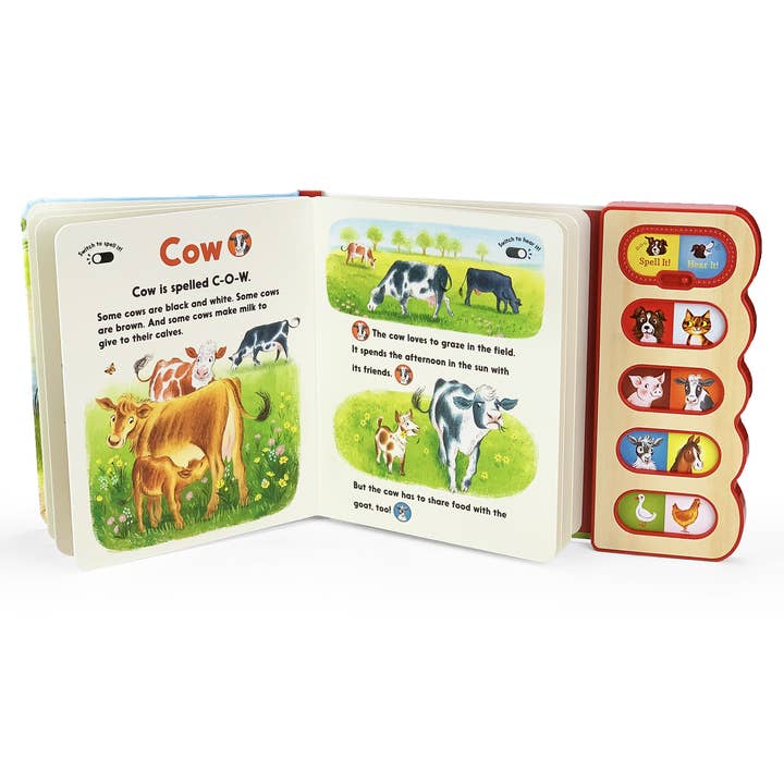 Cottage Door Press - Wholesale Book - Kids - Farm Animals Spell & Hear Animals on The Farm Sound Book