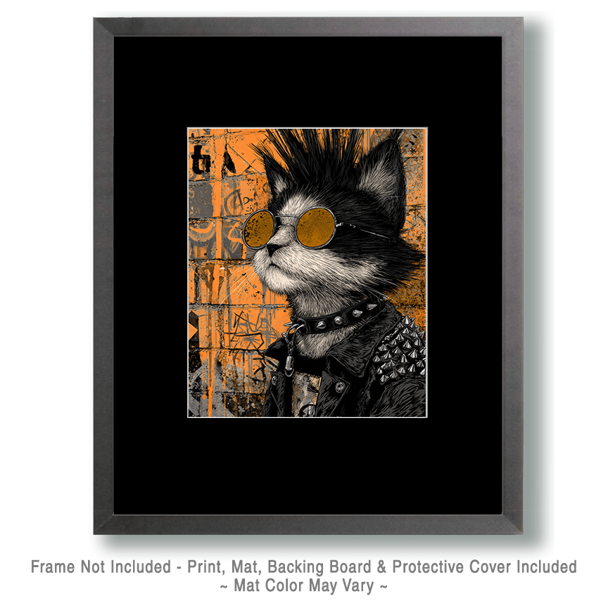 Mowbi - Wholesale Art Print - Punk Kat Art Print - 8"x10" Artwork1