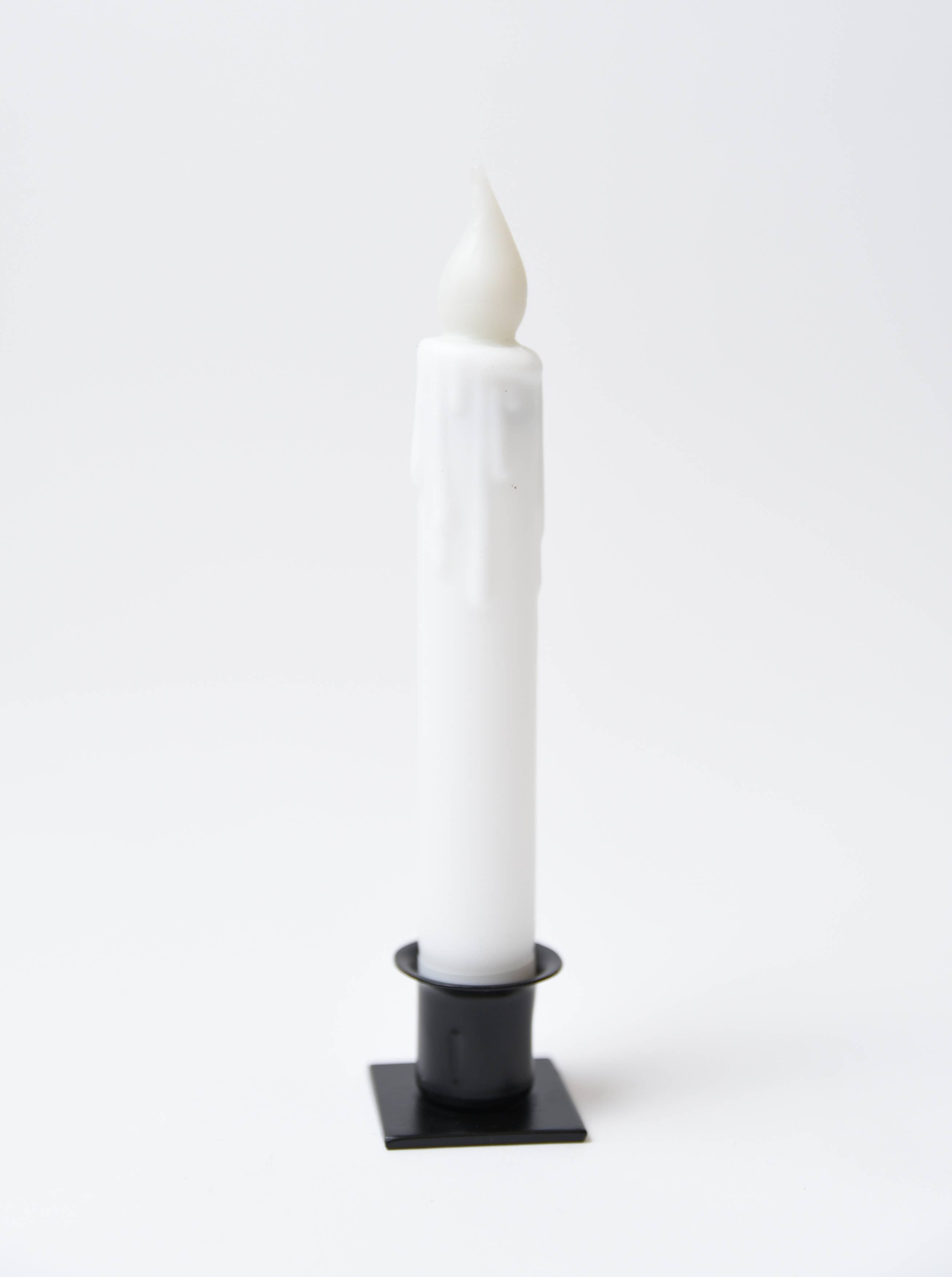 LMS Wholesale – wholesale Flameless candle – White Battery Operated LED Timer Taper Candle0