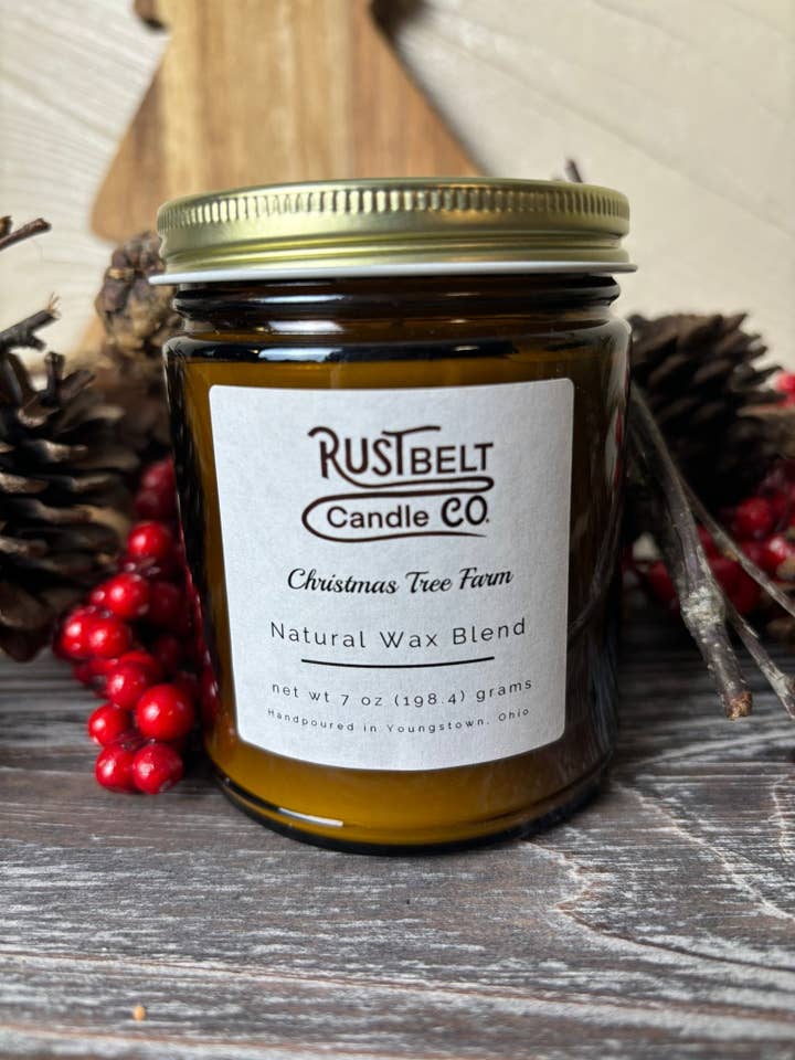 Christmas Tree Farm for wholesale by Rustbelt Candle Company