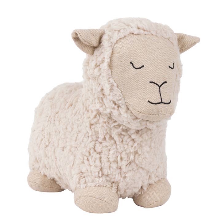 Sheep Shearling Fleece Door Stop White for wholesale on Faire