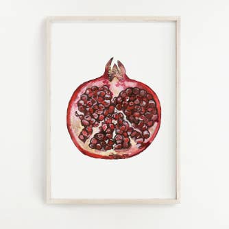 Pomegranate Print for wholesale by Jennie Kilcup Watercolors