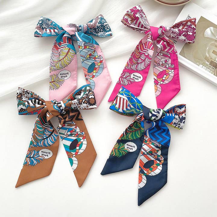 ACCITY - Wholesale Scarf - Women's - RETRO LONG TIE BAG HANDLE RIBBON SCARF_CWASC0722