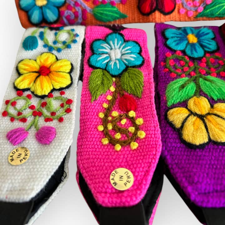 Colorful Embroidery wool headbands Women accessories Floral for wholesale by Zoe Artcrafts Corp.