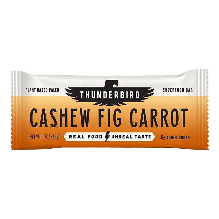 Cashew Fig Carrot for wholesale by Thunderbird Real Food Bars