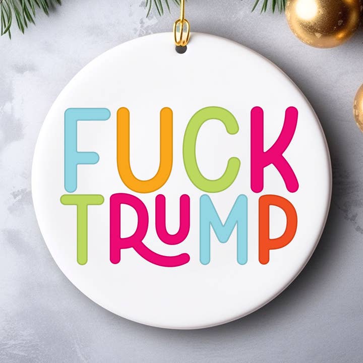 jävla Trump julprydnad för wholesale av Square Peggy