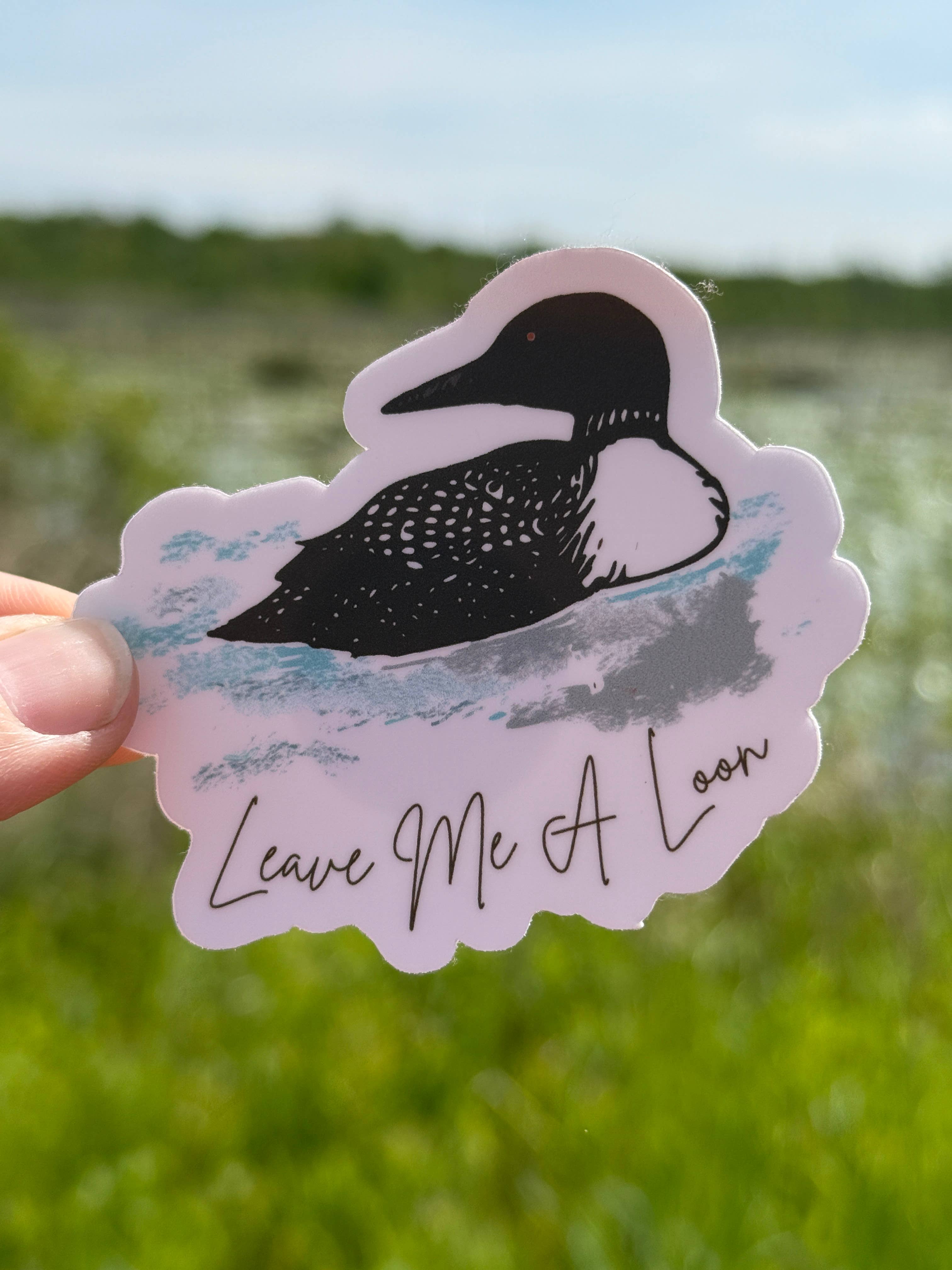 National Parks and Beyond - Wholesale Sticker - Leave Me A Loon Funny Round Vinyl Sticker4