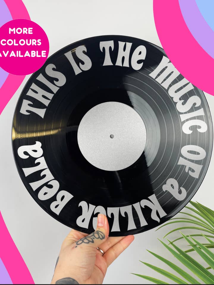 Det här är musiken av en mördare bella återvunnen vintage 12" LP vinylskiva heminredning för wholesale av Buba Goods