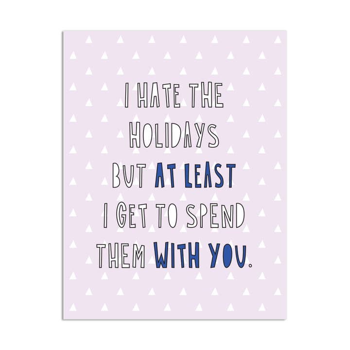 401 - Ich hasse die Feiertage - A2-Karte für den Großhandel von Near Modern Disaster