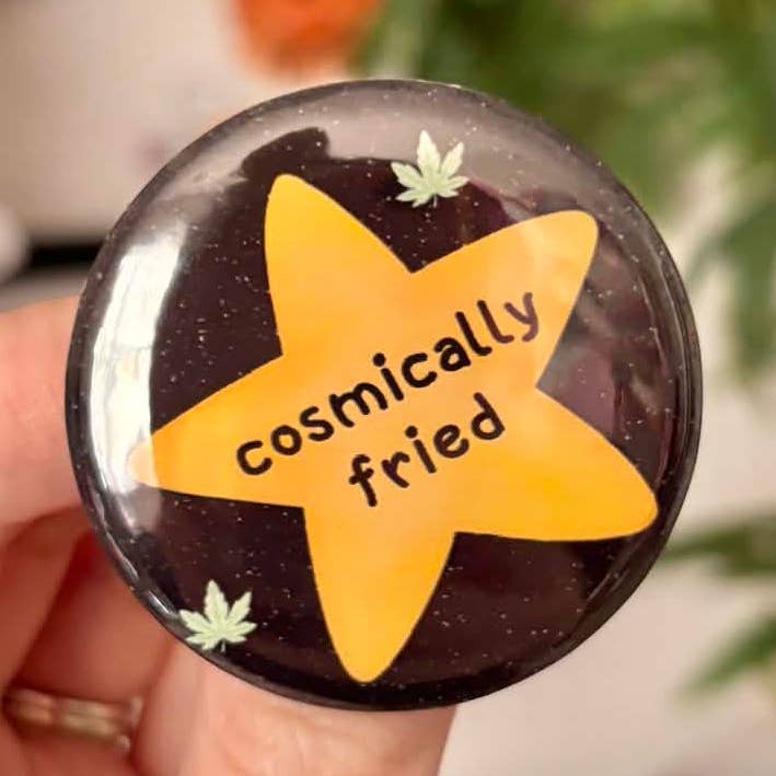 Kosmisch frittiert 1,75" Ansteckbutton für den Großhandel von lilxbun