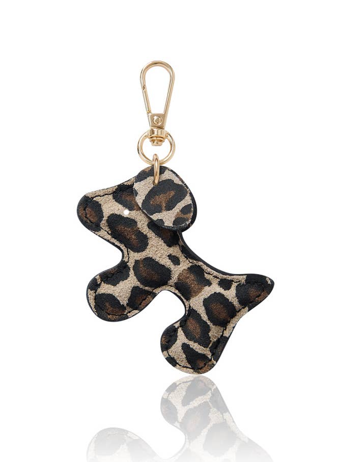 MONTTE DI JINNE - Venta al por mayor Llavero - Mujer - Llavero de bolso con forma de perro de cuero italiano hecho a mano.4