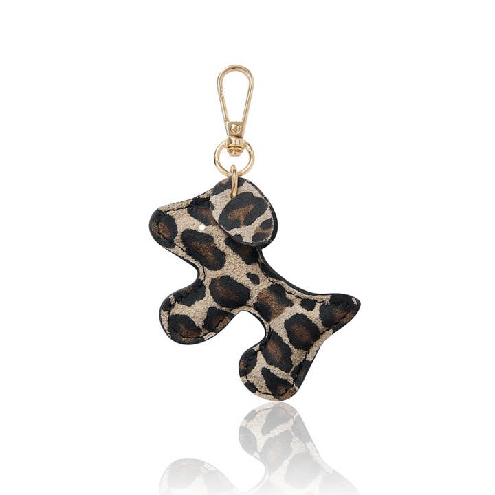 MONTTE DI JINNE - Venta al por mayor Llavero - Mujer - Llavero de bolso con forma de perro de cuero italiano hecho a mano.4