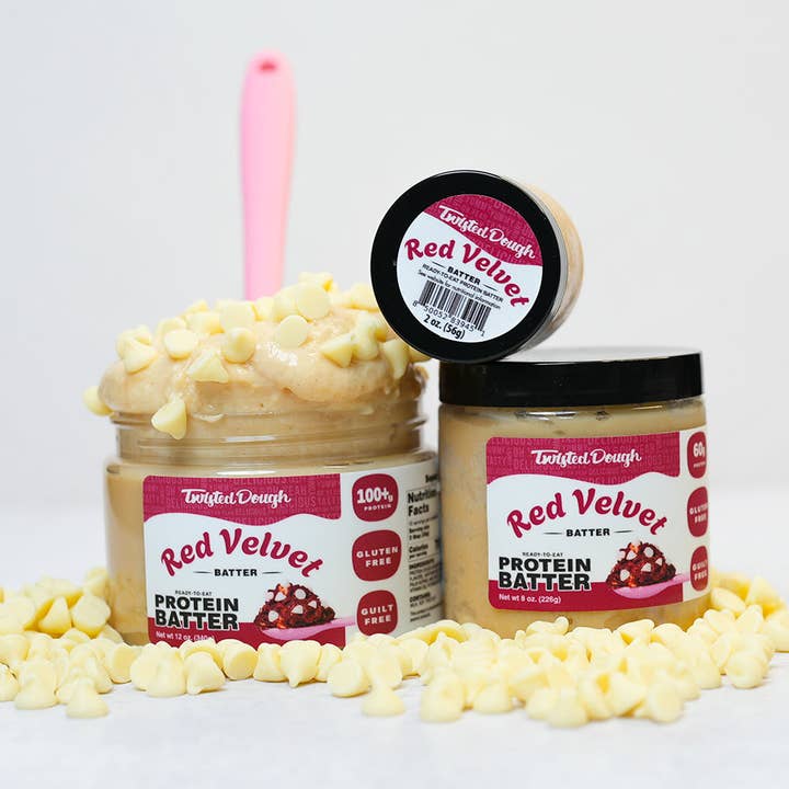 Twisted Dough - Wholesale Cookie Mix - Red Velvet Protein Batter9